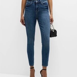 L'AGENCE Blue Skinny Jeans High-Rise Tapered